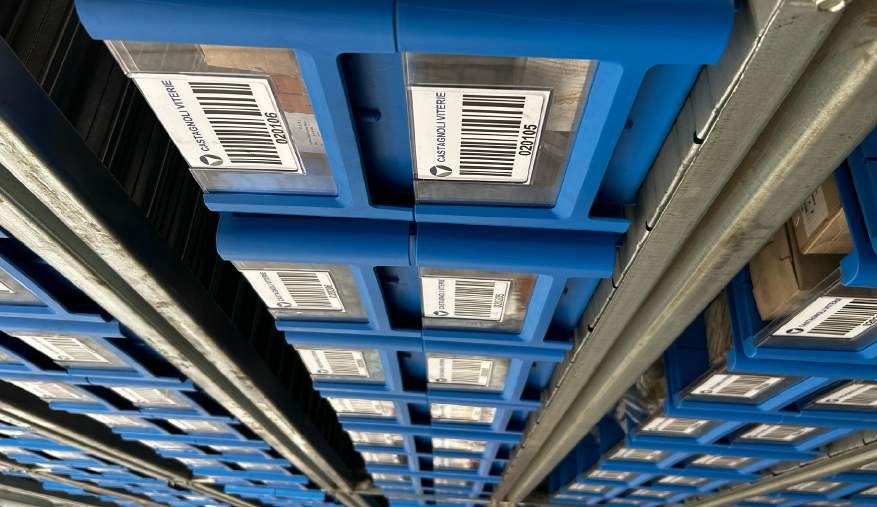 Contenitori Kanban a scaffale