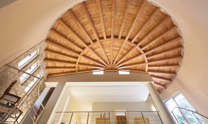 Cupola radiale in legno