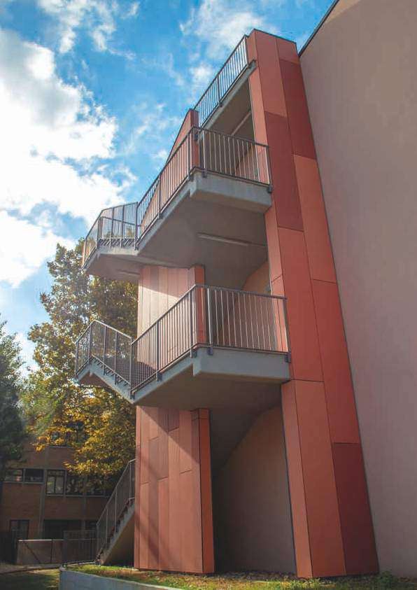Facciata ventilata in fibrocemento