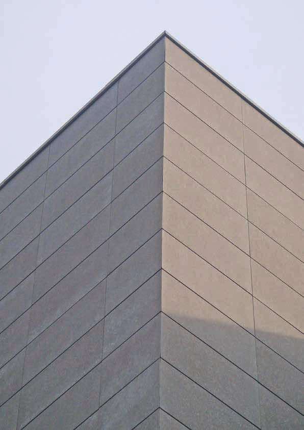 Facciata ventilata in gres porcellanato